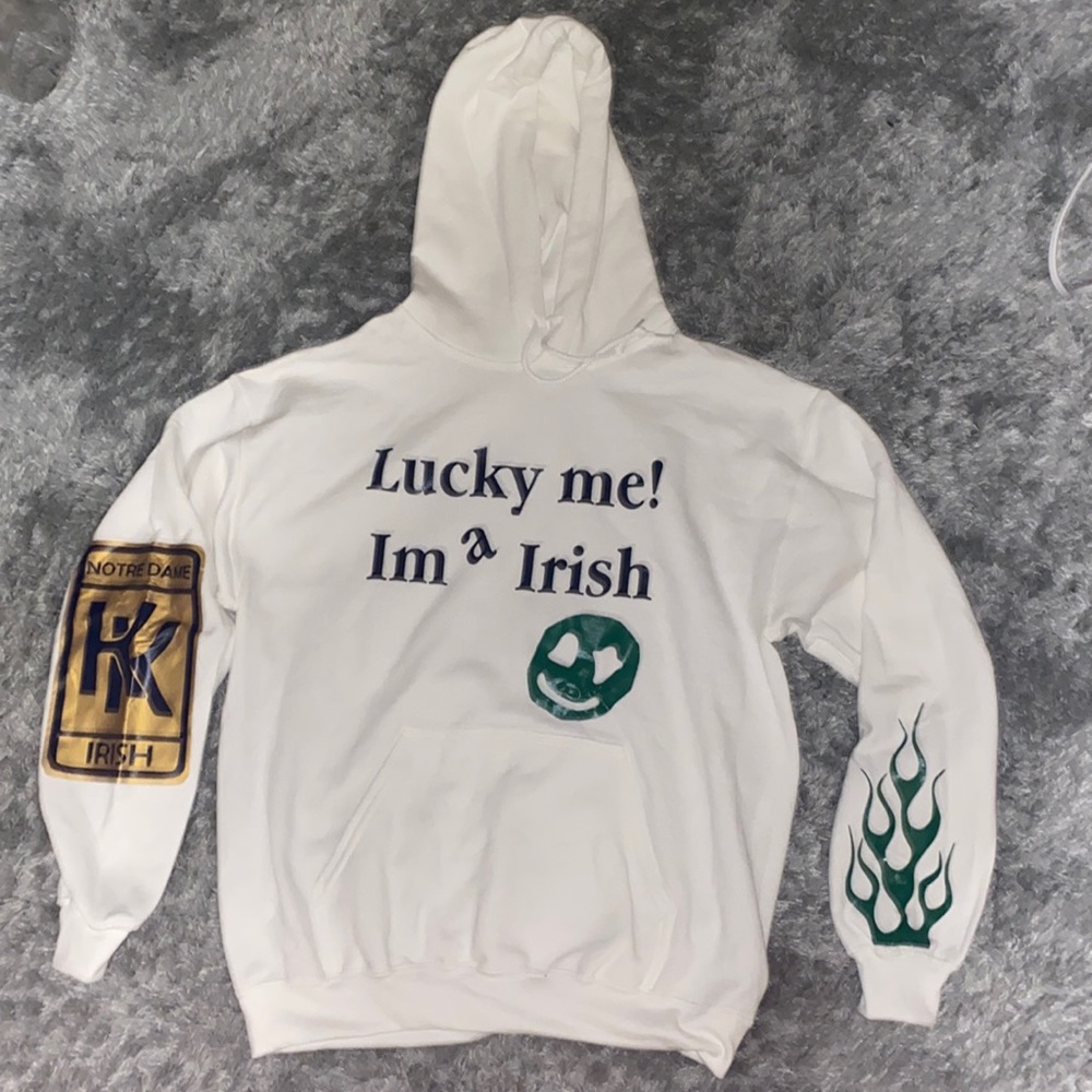 Notre Dame Lucky Me! Kanye West super sweater